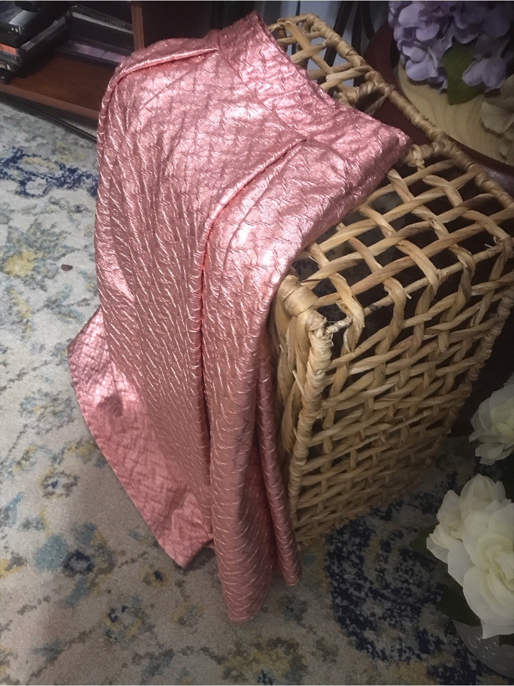 LuLaRoe Rose Metallic Circle Skirt - Picture 5 of 7